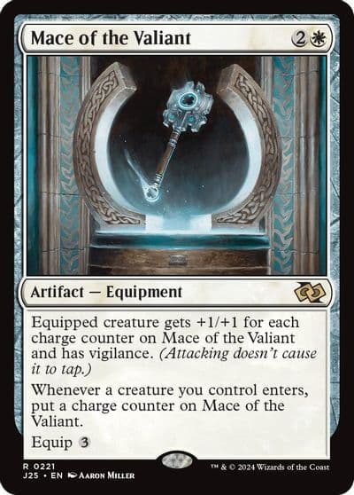 Mace of the Valiant Foundations Jumpstart Magic card