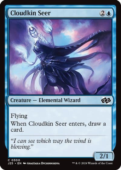 Cloudkin Seer Foundations Jumpstart Magic card