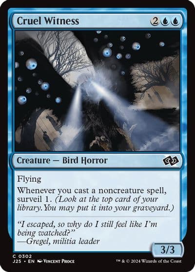 Cruel Witness Foundations Jumpstart Magic card