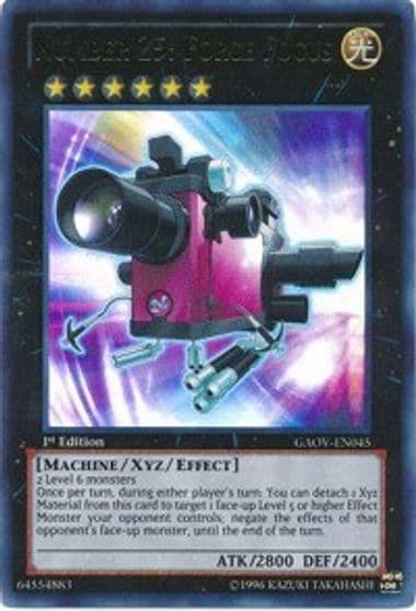 Number 25 Force Focus Galactic Overlord Yu-Gi-Oh! card