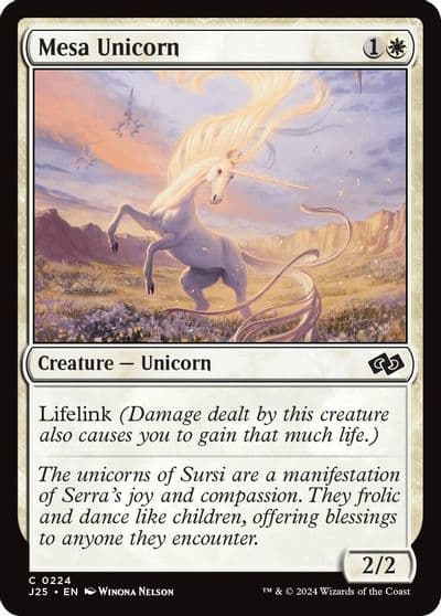 Mesa Unicorn Foundations Jumpstart Magic card