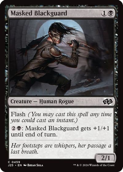 Masked Blackguard Foundations Jumpstart Magic card
