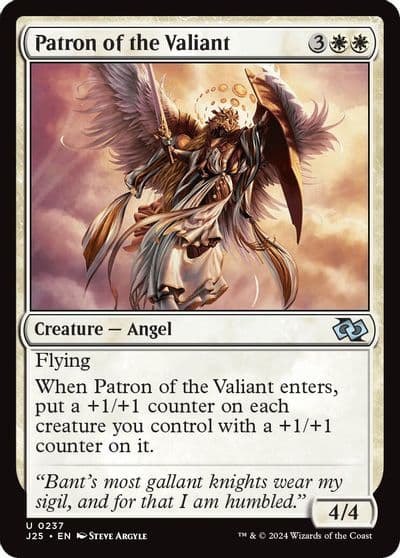 Patron of the Valiant Foundations Jumpstart Magic card