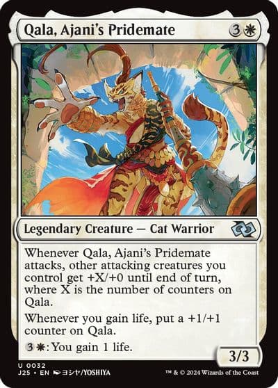 Qala Ajanis Pridemate Anime Foundations Jumpstart Magic card