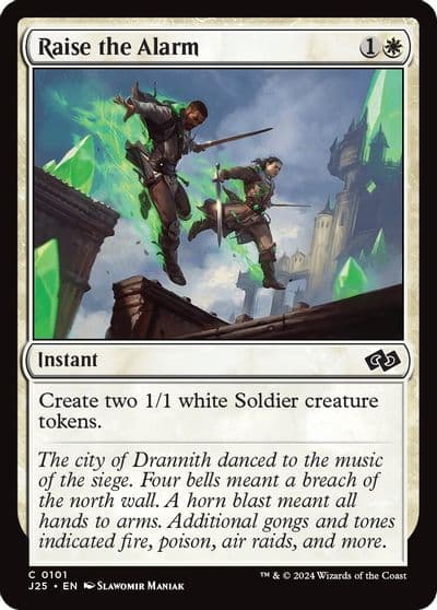 Raise the Alarm Foundations Jumpstart Magic card