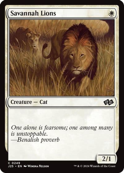 Savannah Lions Foundations Jumpstart Magic card