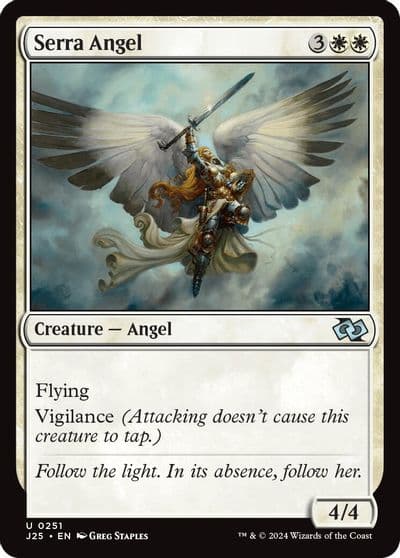 Serra Angel Foundations Jumpstart Magic card
