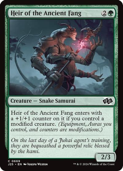 Heir of the Ancient Fang Foundations Jumpstart Magic card