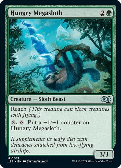 Hungry Megasloth Foundations Jumpstart Magic card