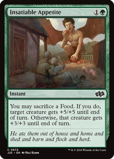 Insatiable Appetite Foundations Jumpstart Magic card