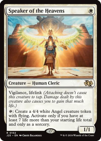 Speaker of the Heavens Foundations Jumpstart Magic card