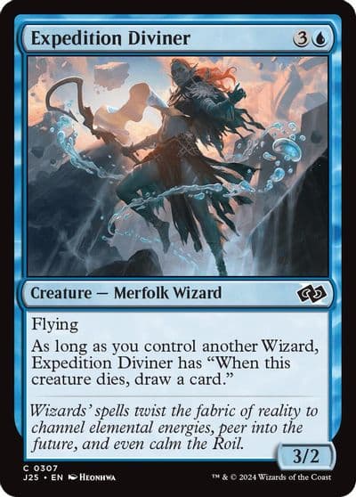 Expedition Diviner Foundations Jumpstart Magic card