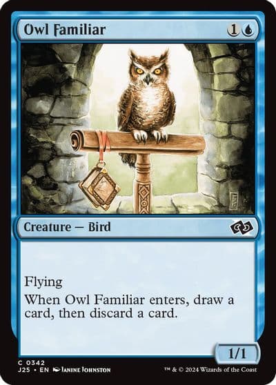 Owl Familiar Foundations Jumpstart Magic card