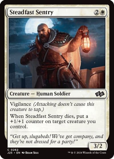 Steadfast Sentry Foundations Jumpstart Magic card