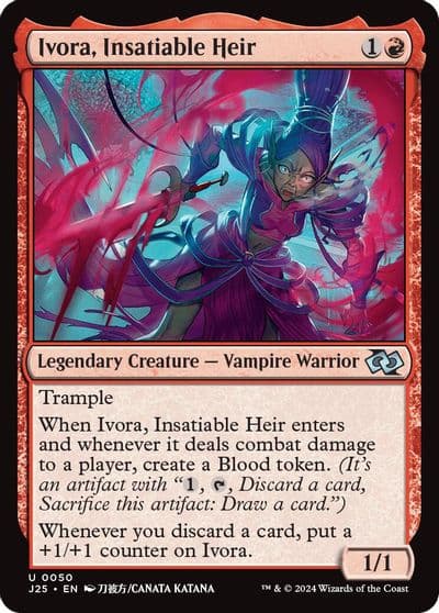 Ivora Insatiable Heir Anime Foundations Jumpstart Magic card