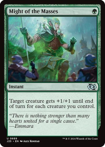 Might of the Masses Foundations Jumpstart Magic card