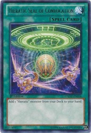 Hieratic Seal of Convocation Galactic Overlord Yu-Gi-Oh! card