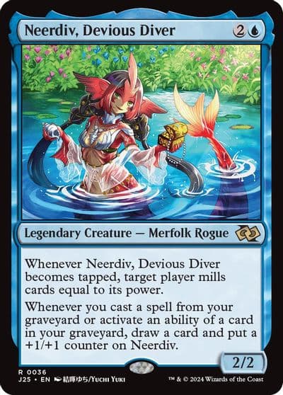 Neerdiv Devious Diver Anime Foundations Jumpstart Magic card