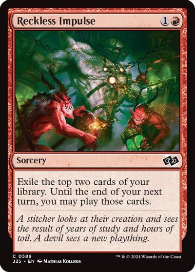 Reckless Impulse Foundations Jumpstart Magic card