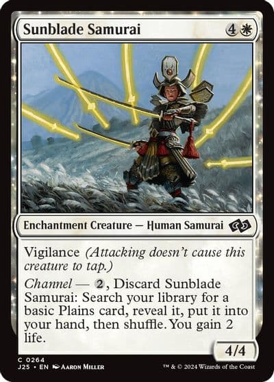 Sunblade Samurai Foundations Jumpstart Magic card