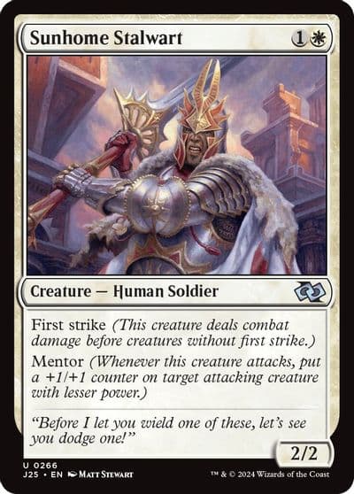 Sunhome Stalwart Foundations Jumpstart Magic card