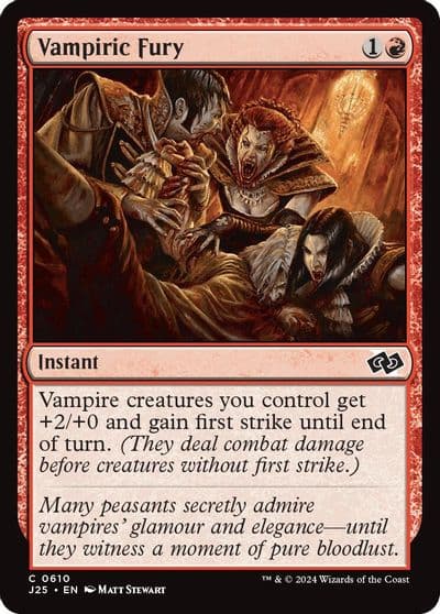 Vampiric Fury Foundations Jumpstart Magic card