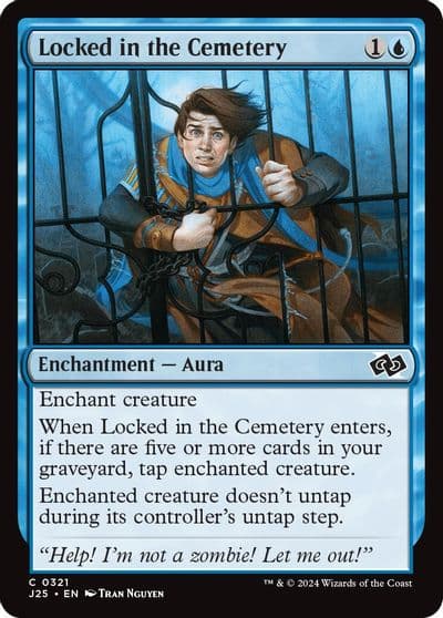Locked in the Cemetery Foundations Jumpstart Magic card