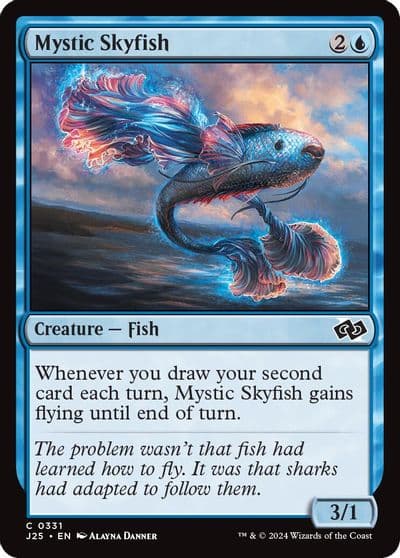 Mystic Skyfish Foundations Jumpstart Magic card
