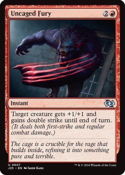 Uncaged Fury Foundations Jumpstart Magic card