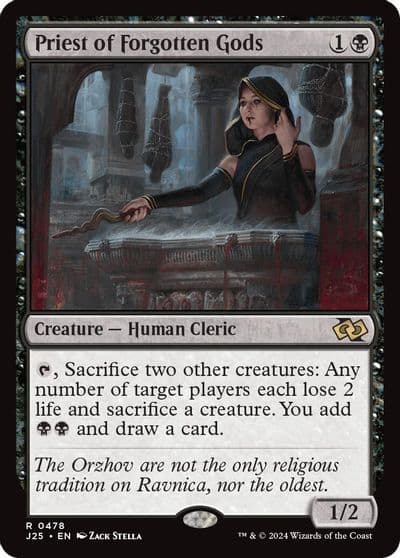 Priest of Forgotten Gods Foundations Jumpstart Magic card