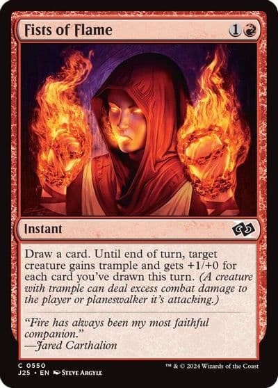 Fists of Flame Foundations Jumpstart Magic card