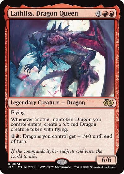 Lathliss Dragon Queen Anime Foundations Jumpstart Magic card