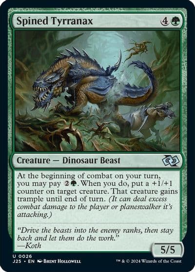 Spined Tyrranax Foundations Jumpstart Magic card