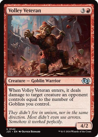 Volley Veteran Foundations Jumpstart Magic card