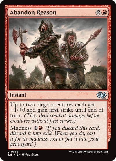 Abandon Reason Foundations Jumpstart Magic card