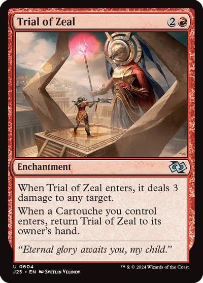 Trial of Zeal Foundations Jumpstart Magic card