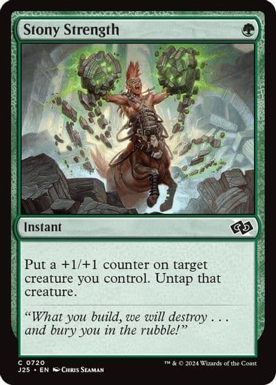 Stony Strength Foundations Jumpstart Magic card