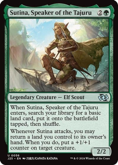 Sutina Speaker of the Tajuru Anime Foundations Jumpstart Magic card