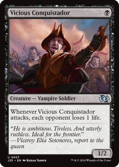 Vicious Conquistador Foundations Jumpstart Magic card