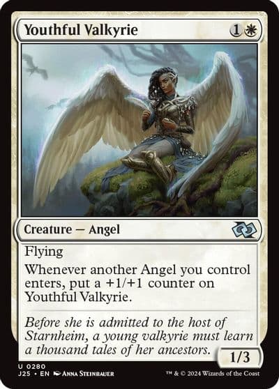 Youthful Valkyrie Foundations Jumpstart Magic card