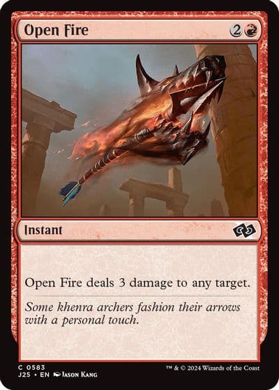 Open Fire Foundations Jumpstart Magic card