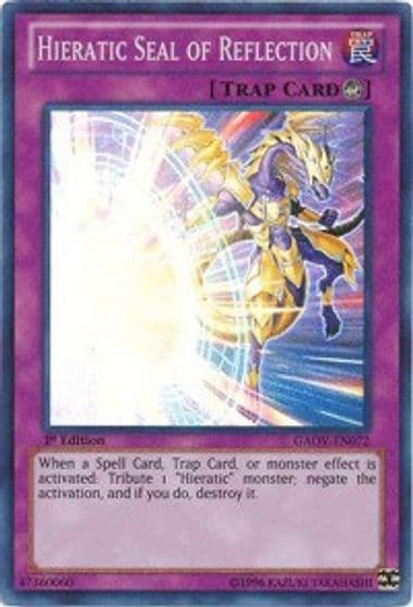 Hieratic Seal of Reflection Galactic Overlord Yu-Gi-Oh! card