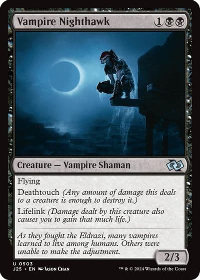 Vampire Nighthawk Foundations Jumpstart Magic card