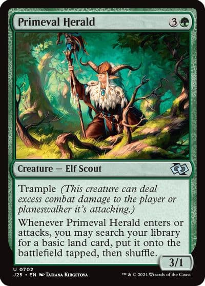 Primeval Herald Foundations Jumpstart Magic card