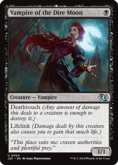 Vampire of the Dire Moon Foundations Jumpstart Magic card