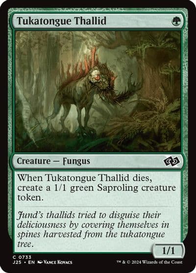 Tukatongue Thallid Foundations Jumpstart Magic card