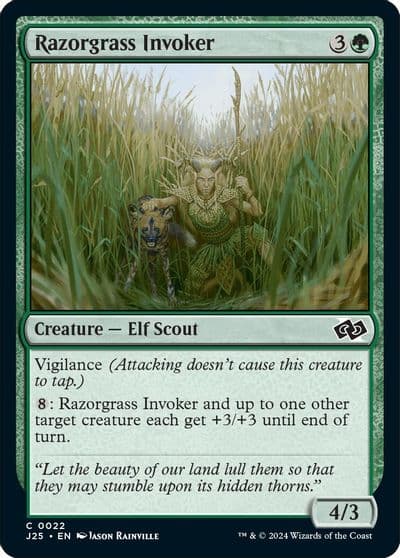 Razorgrass Invoker Foundations Jumpstart Magic card