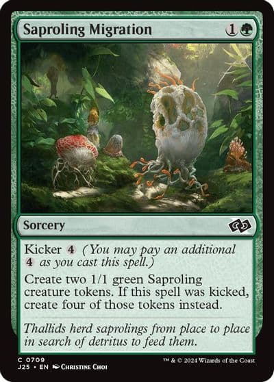 Saproling Migration Foundations Jumpstart Magic card