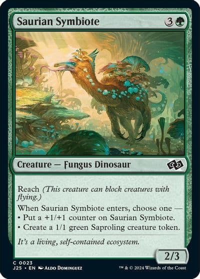 Saurian Symbiote Foundations Jumpstart Magic card