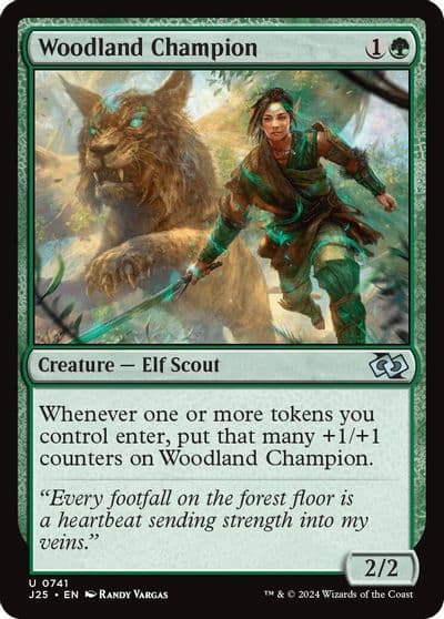 Woodland Champion Foundations Jumpstart Magic card
